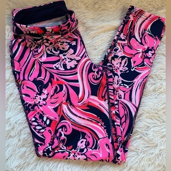Teen Girls Lily Pulitzer UPF 50+ Luxletic Weekender Legging Sz 12-14 - Picture 1 of 6